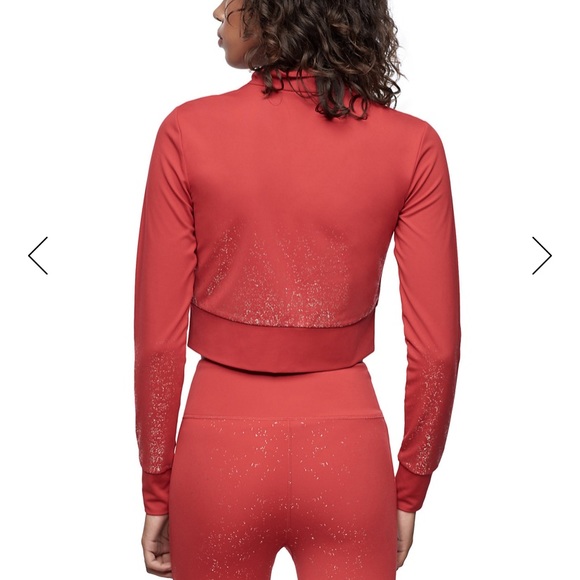 True religion crop shimmer zip up. - Picture 6 of 16